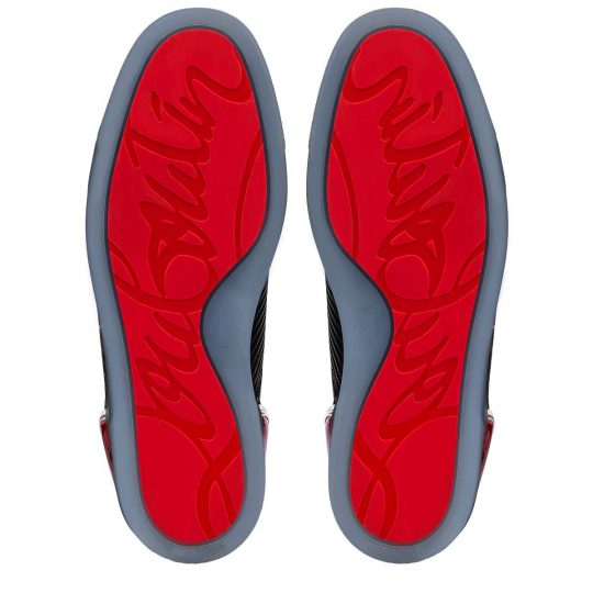 christian louboutin replica fun louis junior spikes flat
