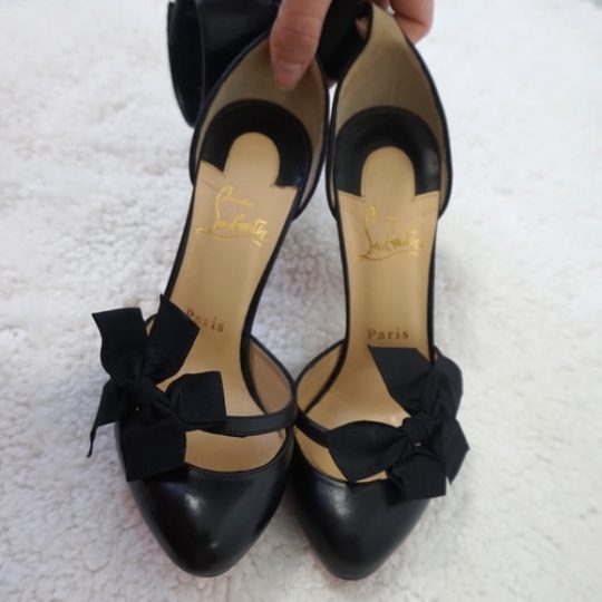 Christian Louboutin Black fetish Ankle cuff heels Replica - Image 2